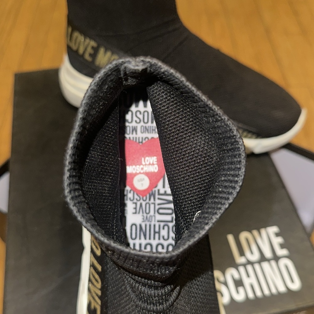 Selling Love Moschino sneakers, worn once, super comfy, like new! - Picture 2 of 3